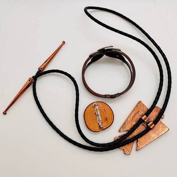Thunderbird Eagle Bolo Copper Jewelry lot - Picture 13 of 15